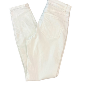 Cream white high rise skinny jeans